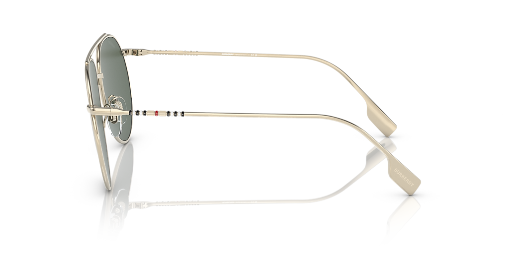 Burberry BE3138 Alice L (61 - 14) with Green lenses and Gold