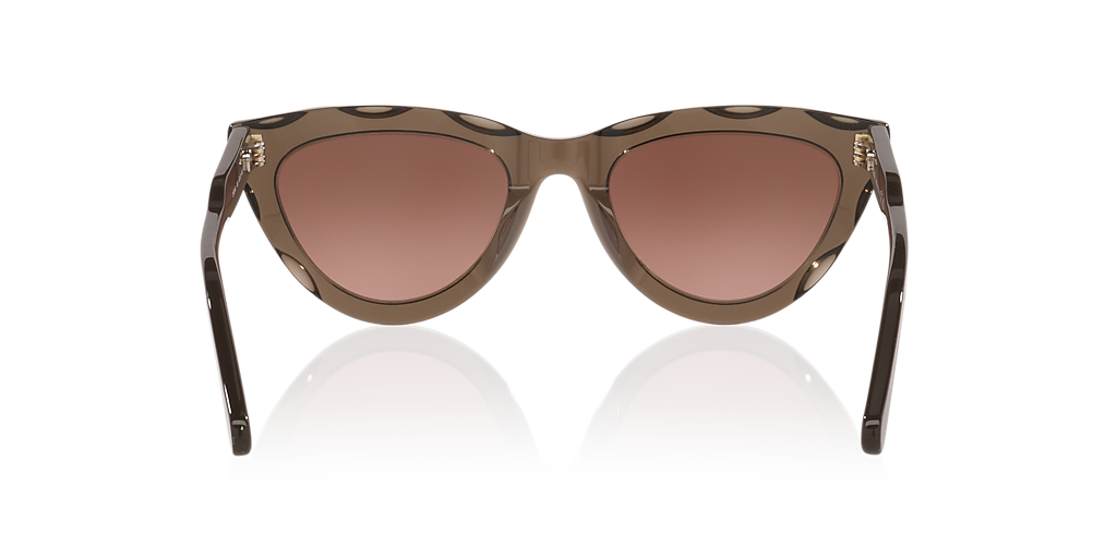 Chloé CH0294S S (52 - 21) with Orange lenses and Brown frame
