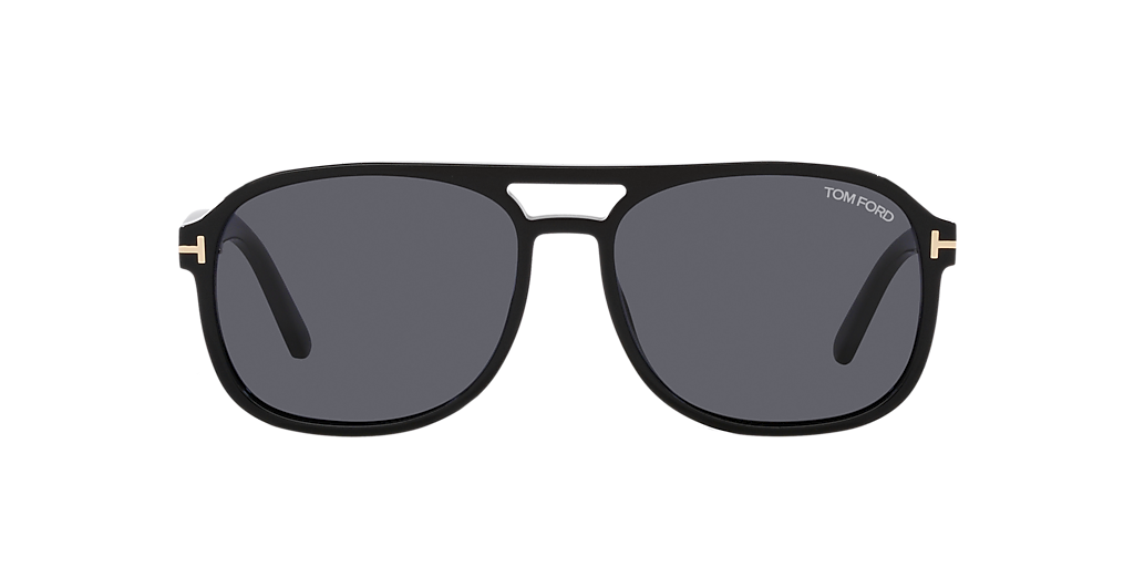 TOM FORD Rosco Tortoise Black - Men Luxury Sunglasses, Green Lens