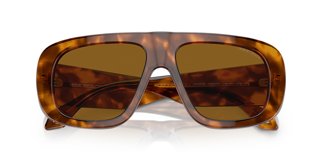 Giorgio Armani AR8183 M (56 - 16) with Brown lenses and Tortoise