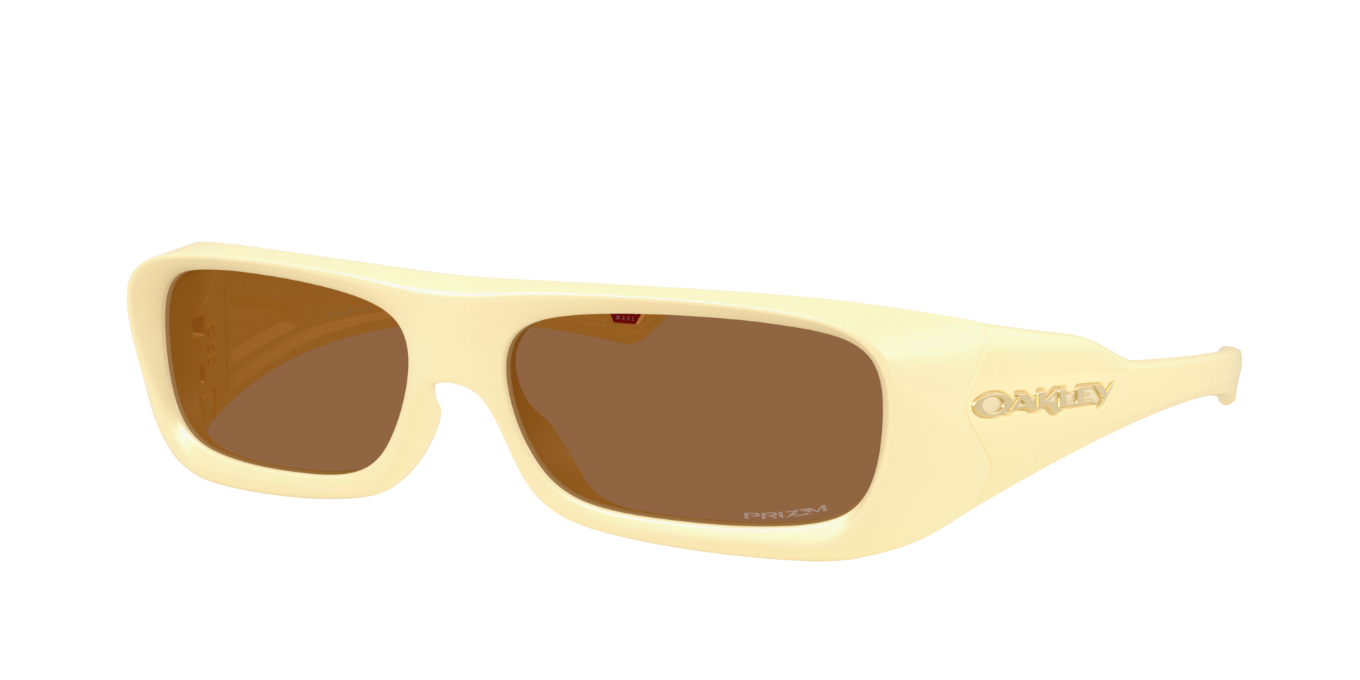 Oakley Unisex Sunglass OO9520 Permian - Frame color: Matte Yellow Milkshake, Lens color: Prizm Bronze