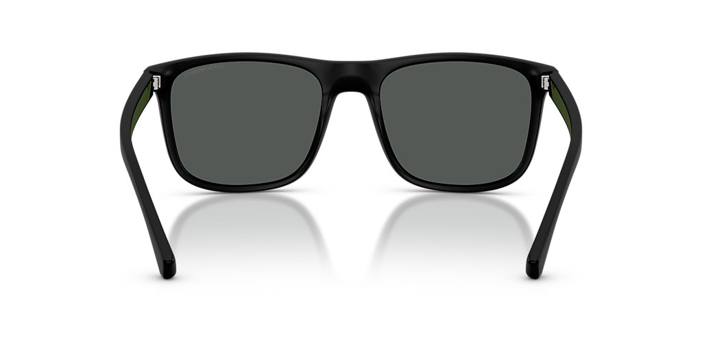 Emporio Armani EA4129 L (56 - 19) com Lentes Cinza e Armação Preto