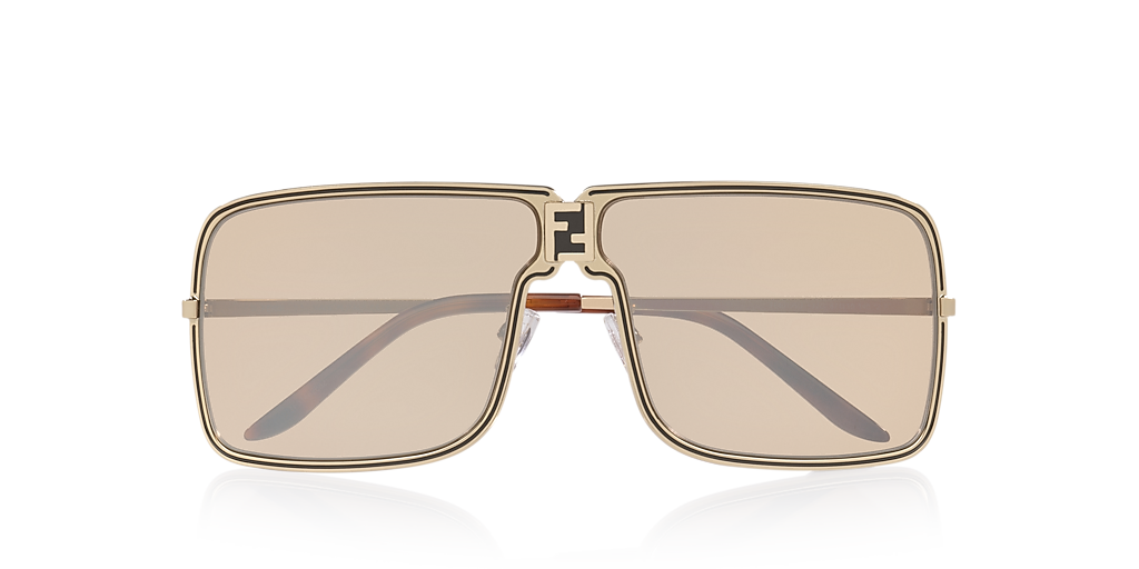 Fendi Fendiness FE40195U XXL (67 - 10) with Silver lenses and Gold
