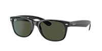 Ray-Ban RB2132F New Wayfarer Classic M (55 - 18) with Green lenses