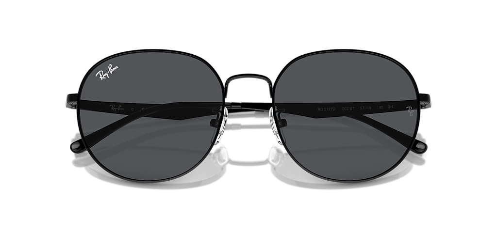 ray.m Ray-Ban RB3727D XL (57 - 19) with Grey lenses and Black frame