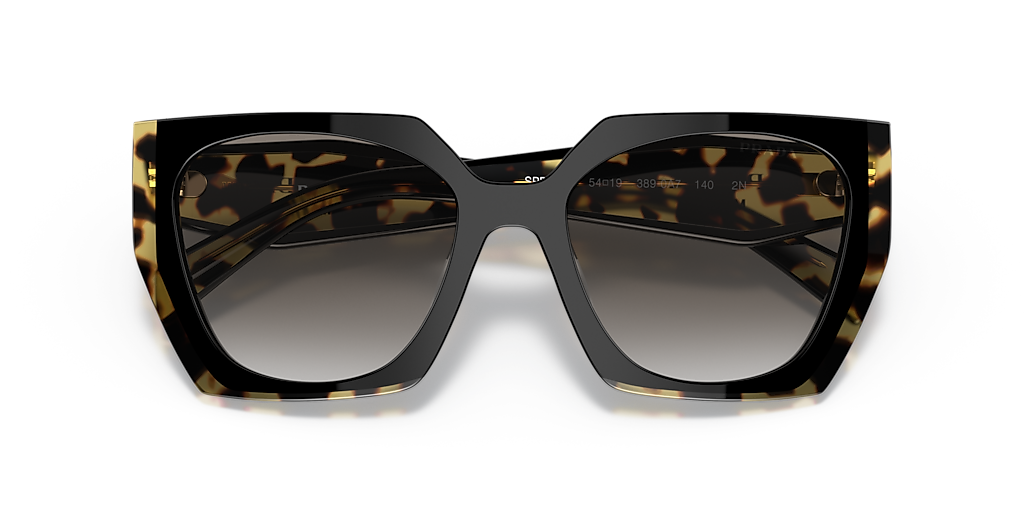 Prada PR 15WS M (54 - 19) with Grey lenses and Black frame