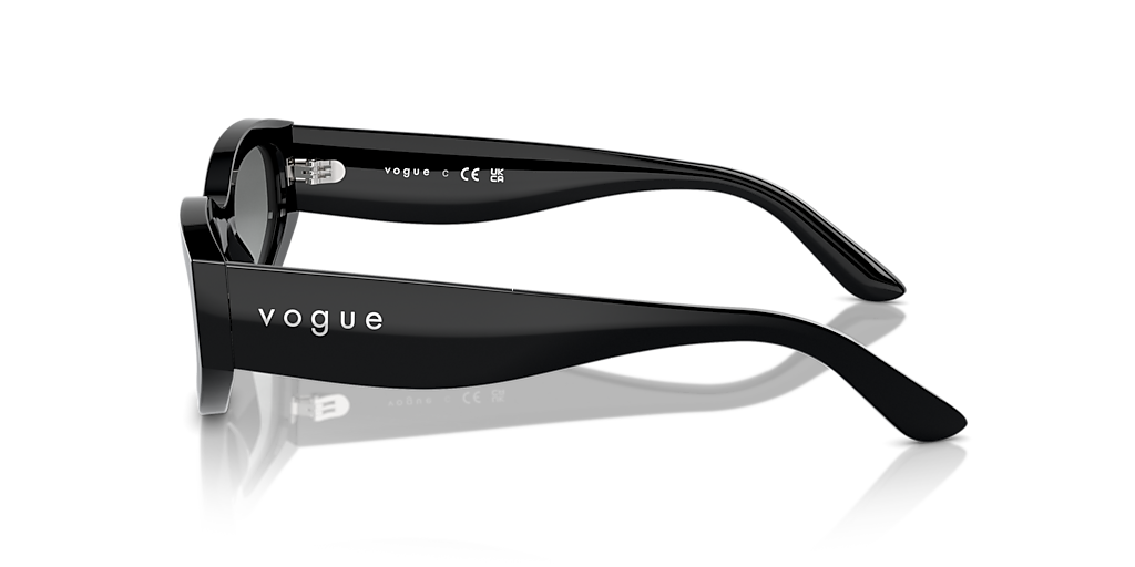 VOGUE EYEWEAR VO5585S Black - Women Sunglasses, Gradient Grey Lens