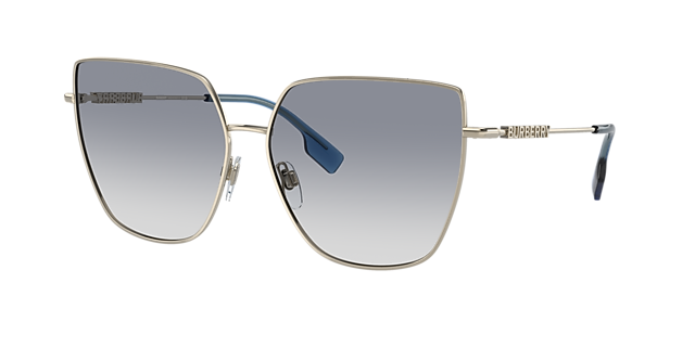Burberry BE3143 Alexis 61 Brown Gradient & Light Gold Sunglasses 