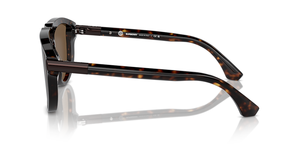 BURBERRY BE4427 Dark Havana - Men Luxury Sunglasses, Brown Lens