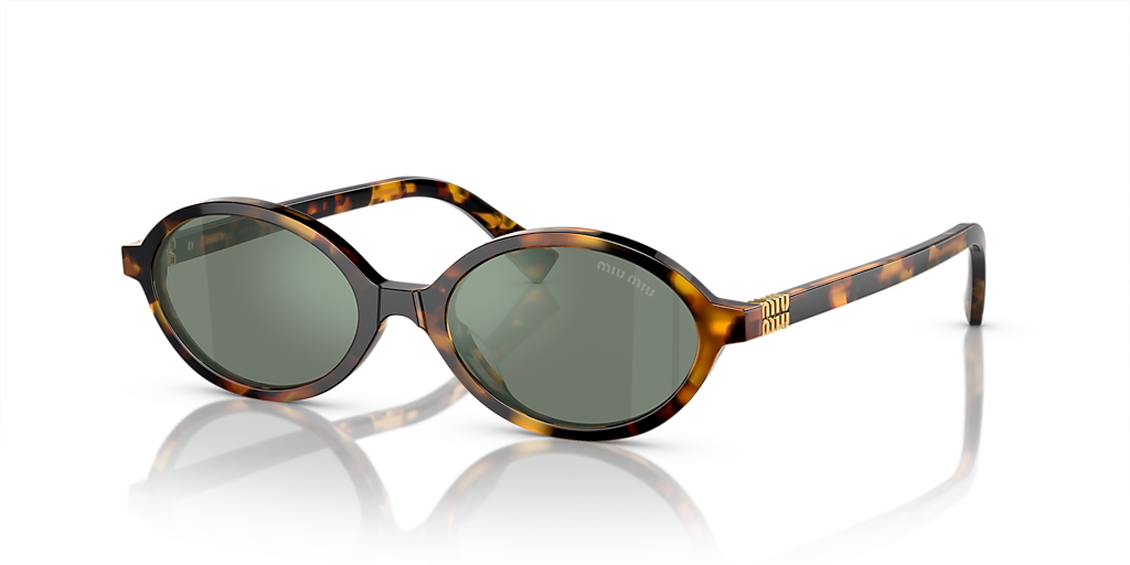 Miu Miu MU 04ZS S (50 - 18) with Green lenses and Tortoise frame