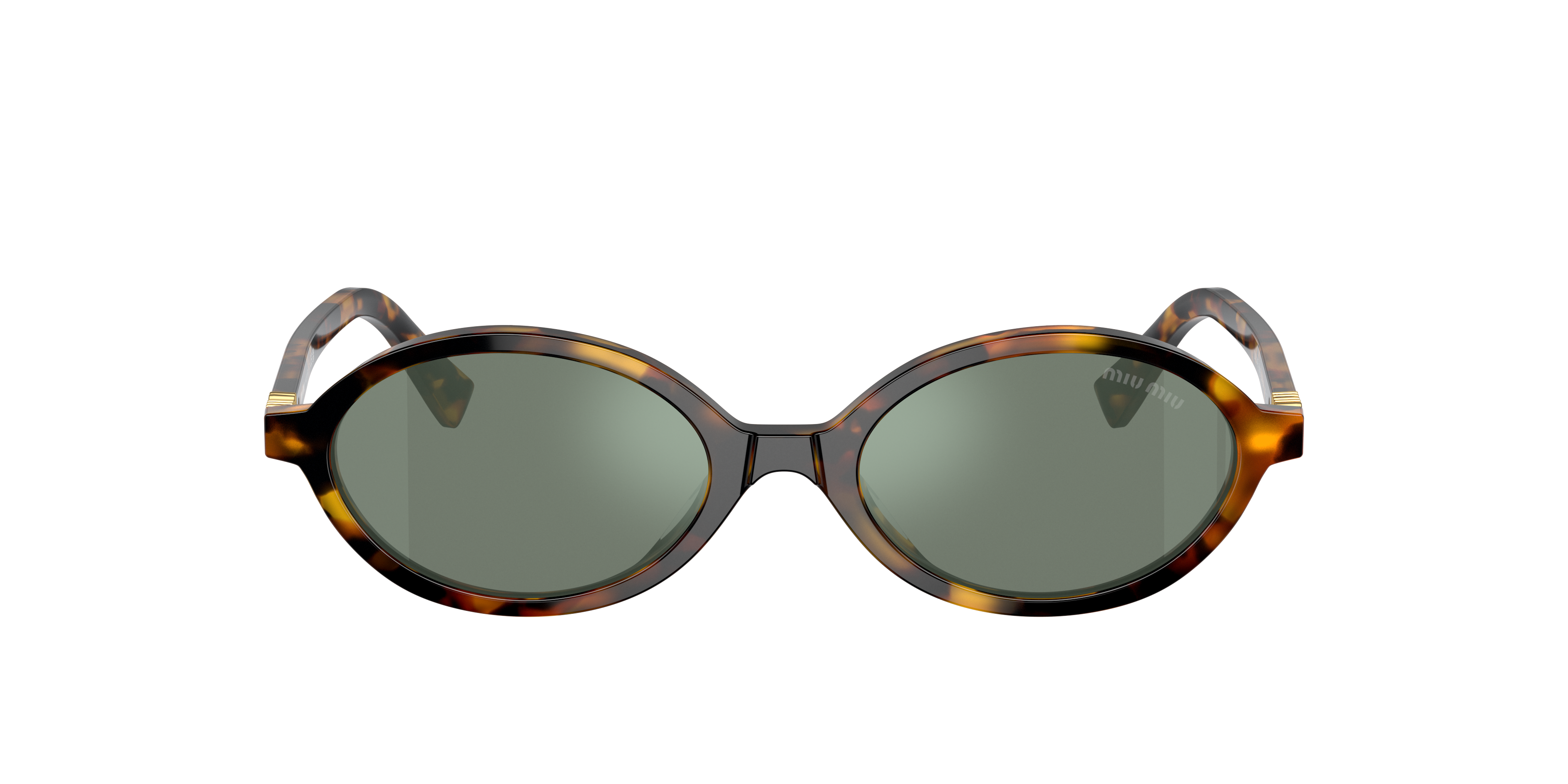 Miu Miu MU 04ZS S (50 - 18) with Green lenses and Tortoise frame