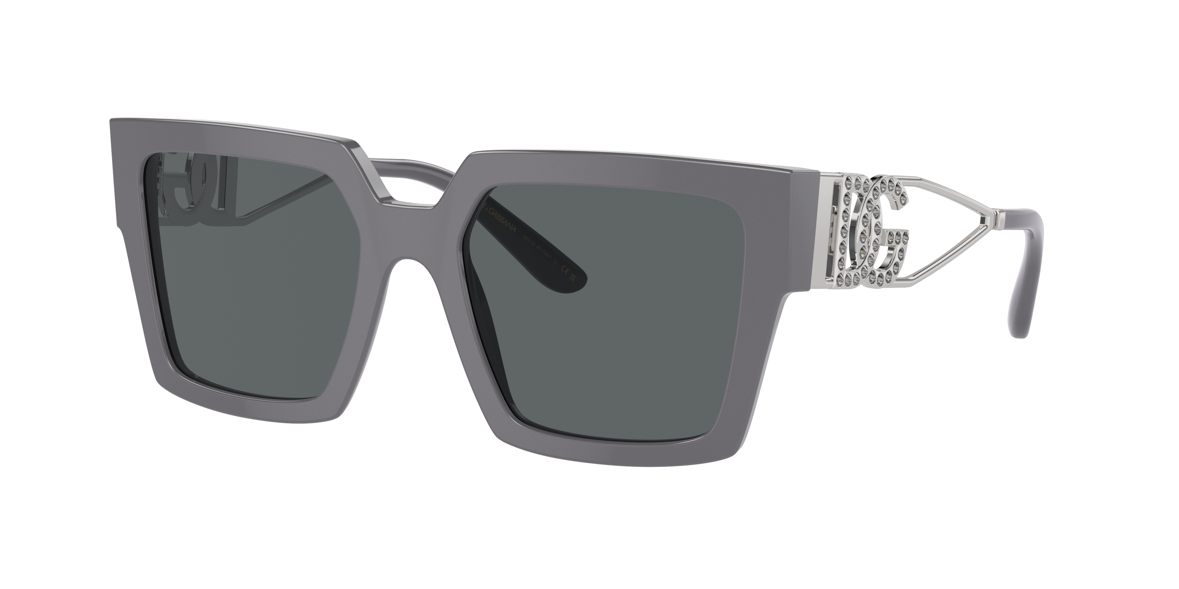 Dolce&Gabbana Woman Sunglass DG4446B -  Frame color: Grey, Lens color: Dark Grey