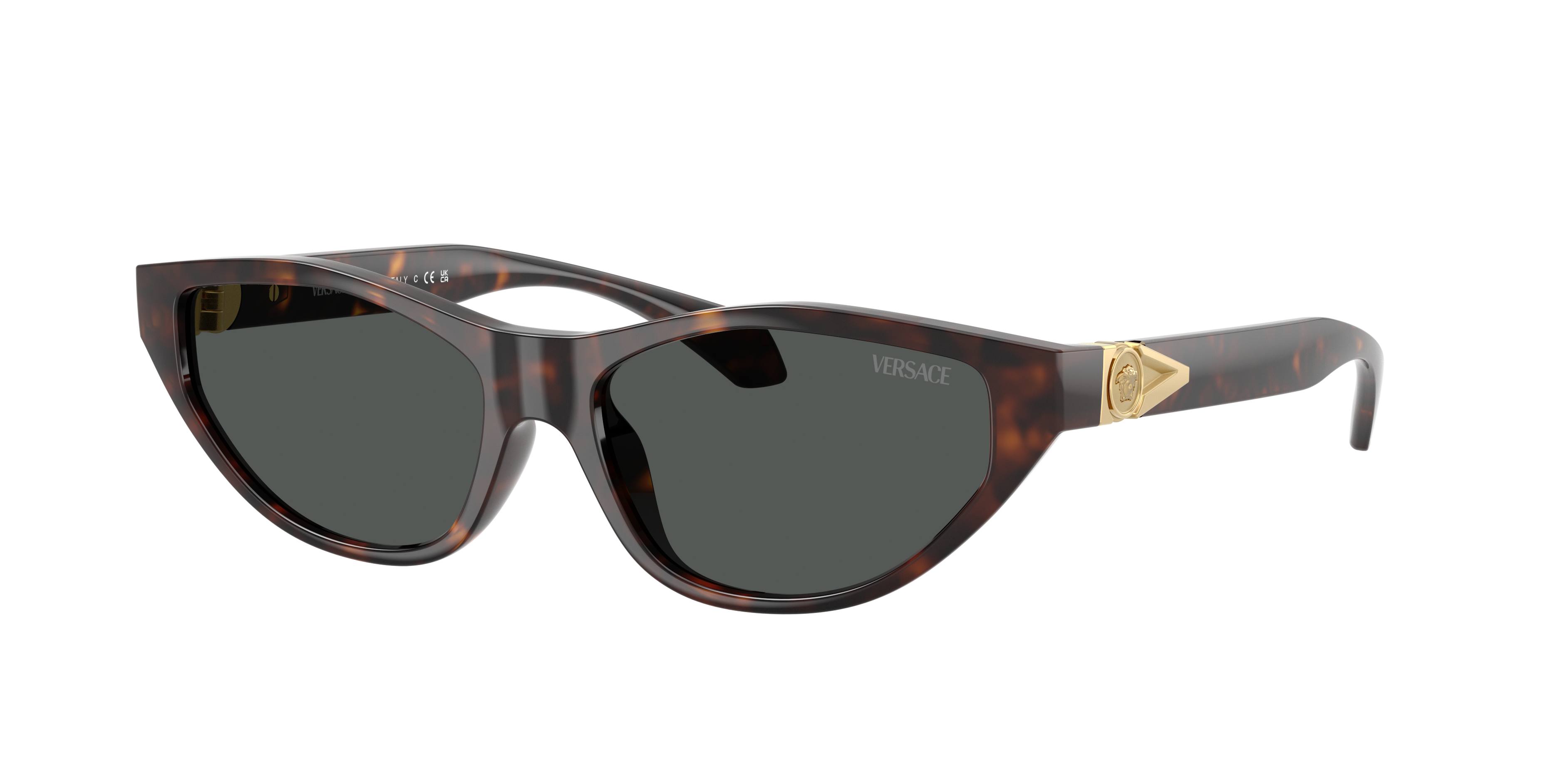 Versace Woman Sunglass VE4491U -  Frame color: Havana, Lens color: Dark Grey