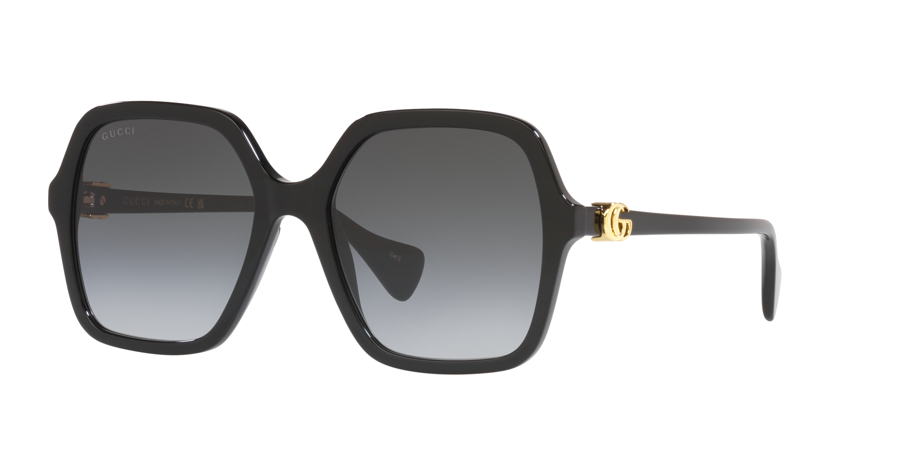 Gucci Woman Sunglass GG1072S -  Frame color: Black, Lens color: Black