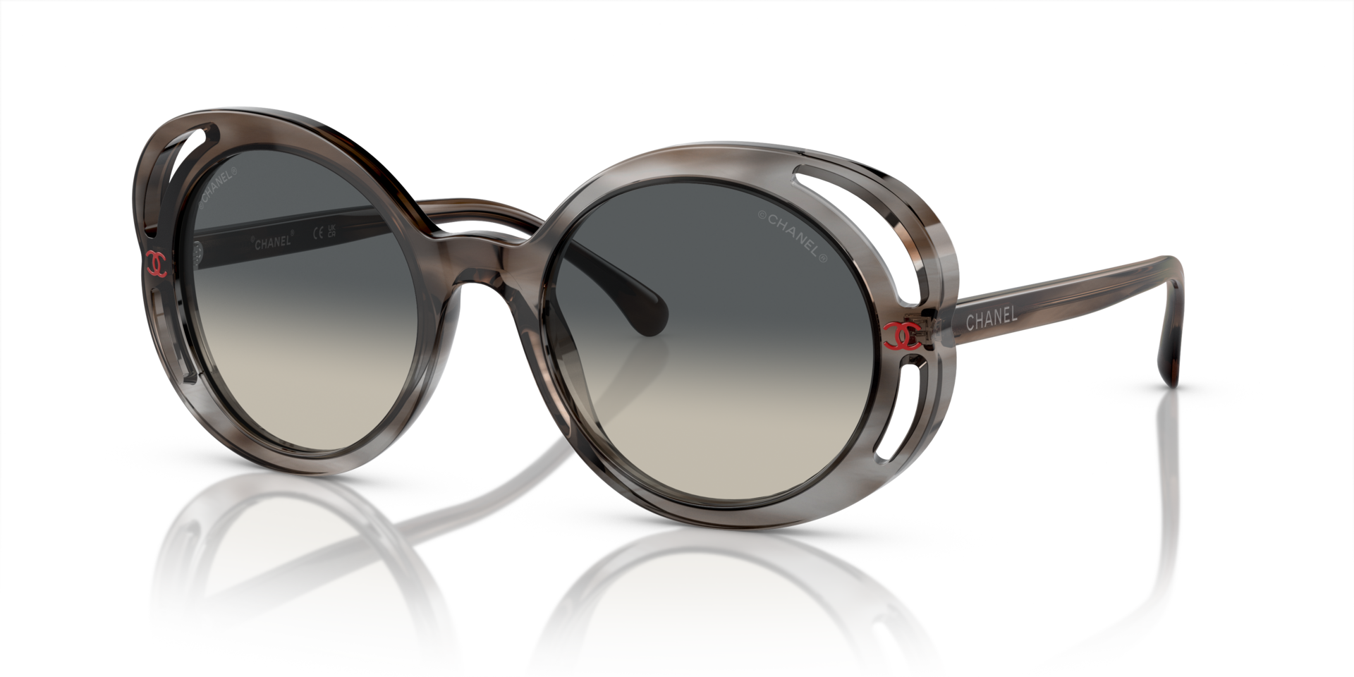 Chanel CH9136A M (53 - 21) with Grey lenses and Tortoise frame ...