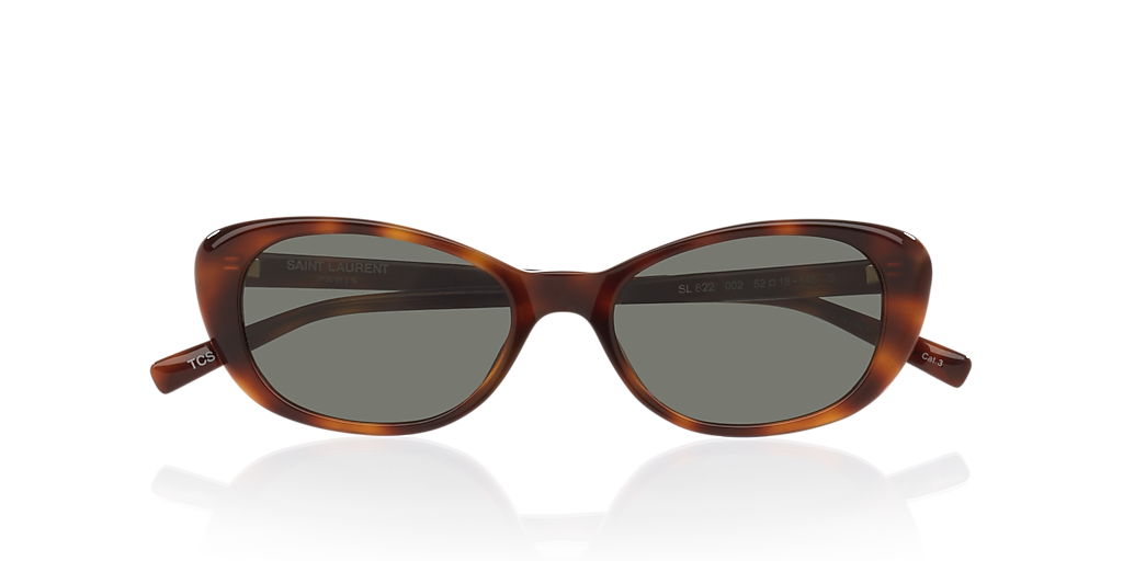 Saint Laurent SL822 XS (52 - 18) with Grey lenses and Tortoise