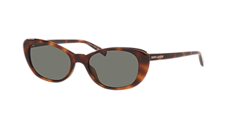 Saint Laurent SL 641 XS (52 - 20) with Brown lenses and Yellow