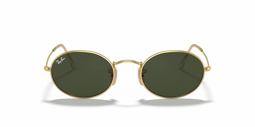 小物 Ray-Ban Ray-Ban RB3547 Oval Metal XL (54 - 21) with Green lenses and