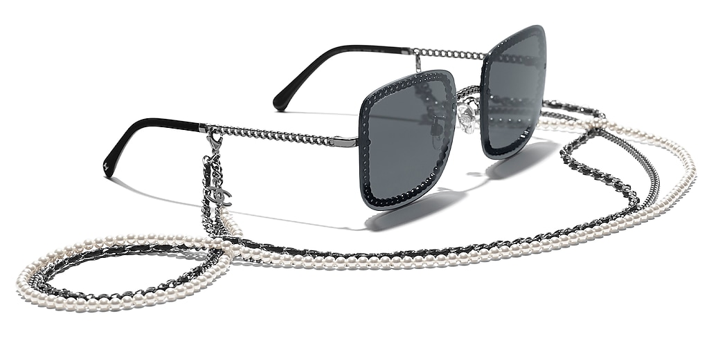 Chanel Square Sunglasses CH4244 L (57 - 18) with Grey lenses and
