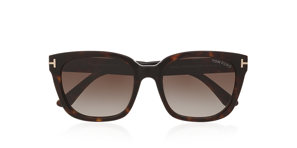 TOM FORD Haylay Tortoise Black - Woman Luxury Sunglasses, Grey Gradient Lens