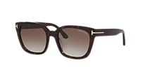 TOM FORD Haylay Black Shiny - Women Luxury Sunglasses, Grey Lens