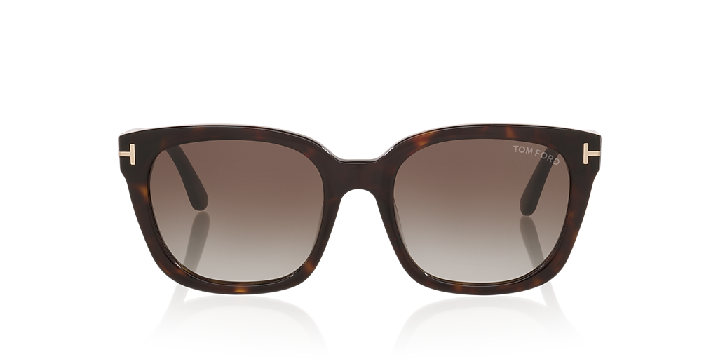 TOM FORD Haylay Tortoise Black - Woman Luxury Sunglasses, Grey Gradient Lens
