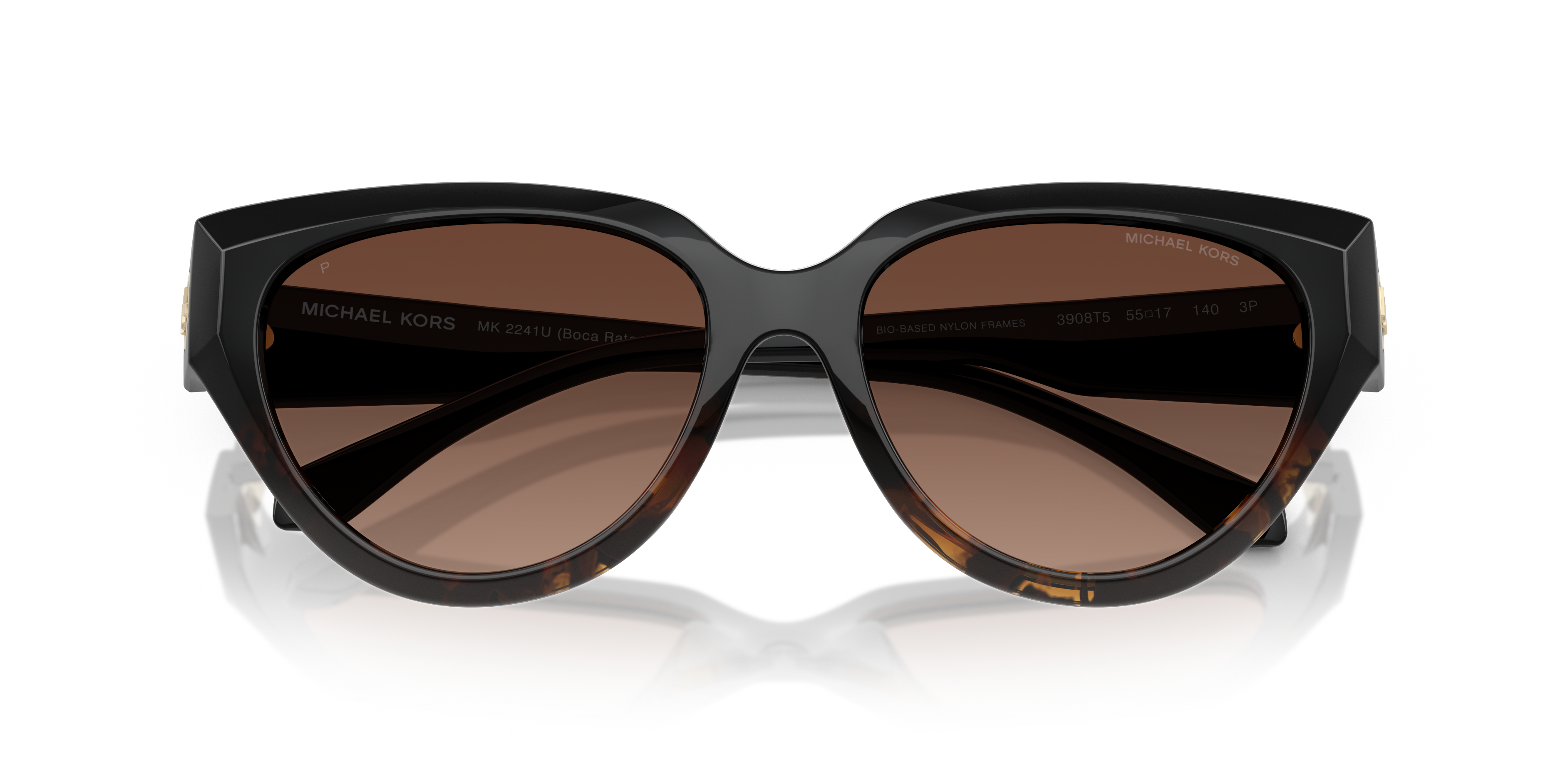 Michael Kors MK2241U Boca Raton L (55 17) with Brown lenses and