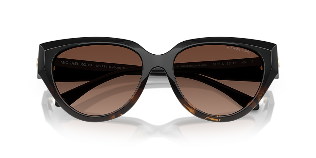 Michael Kors Boca Raton L (55 - 17) with Brown lenses and Tortoise