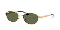 Ray-Ban RB3774D L (55 - 19) with Grey lenses and Gold frame  display picture 3