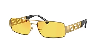 Versace VE2257 60 Hellbraun verspiegelt Dunkelgold & Gold 