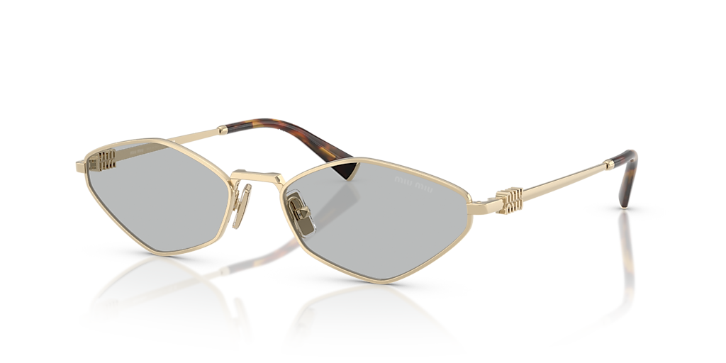 ミミ Miu Miu NEW MIU MIU MU56ZS ZVN5S0 Pale Gold Dark Grey