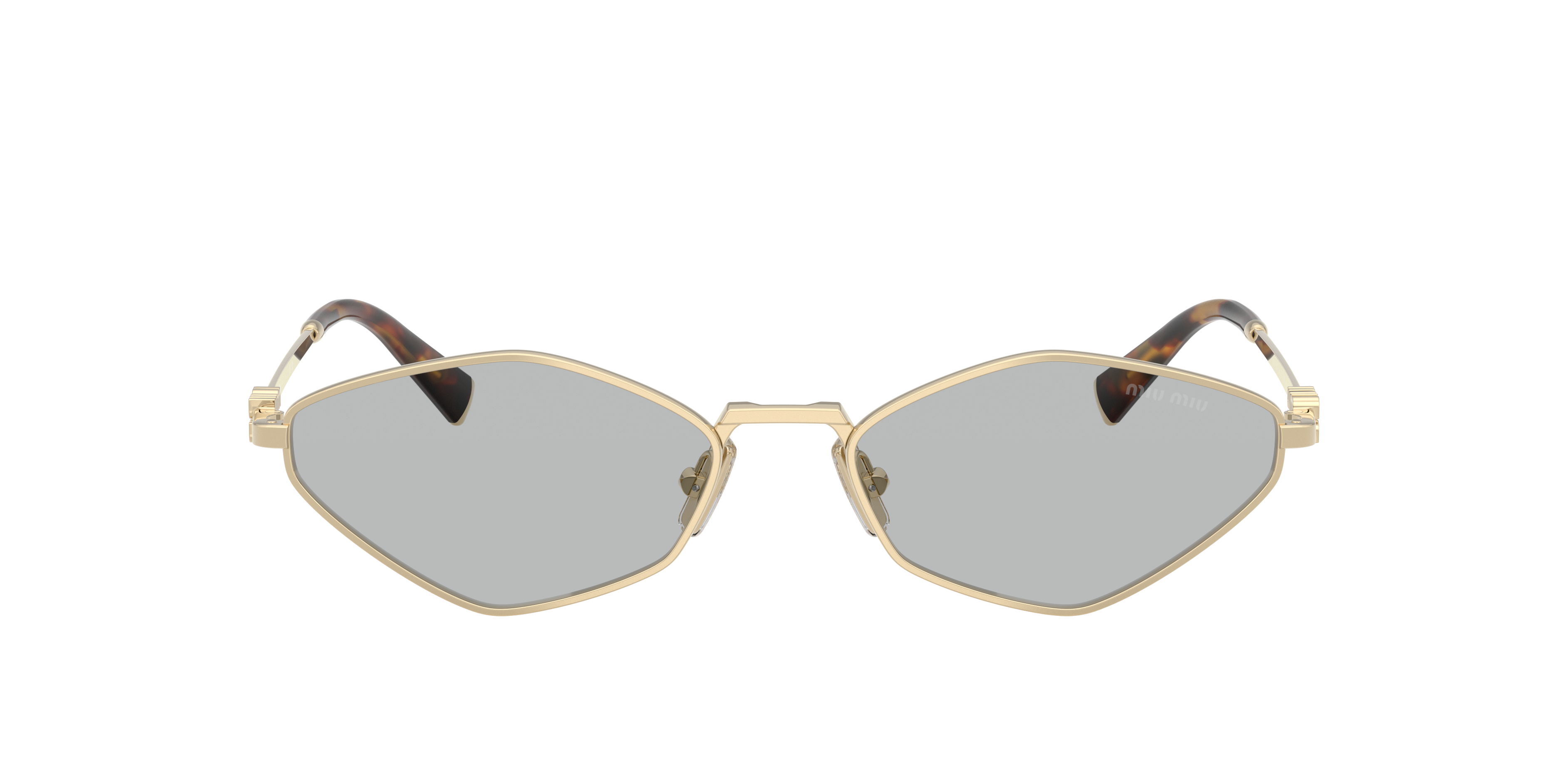 Miu Miu 56zs Geometric-frame Sunglasses In Light Grey