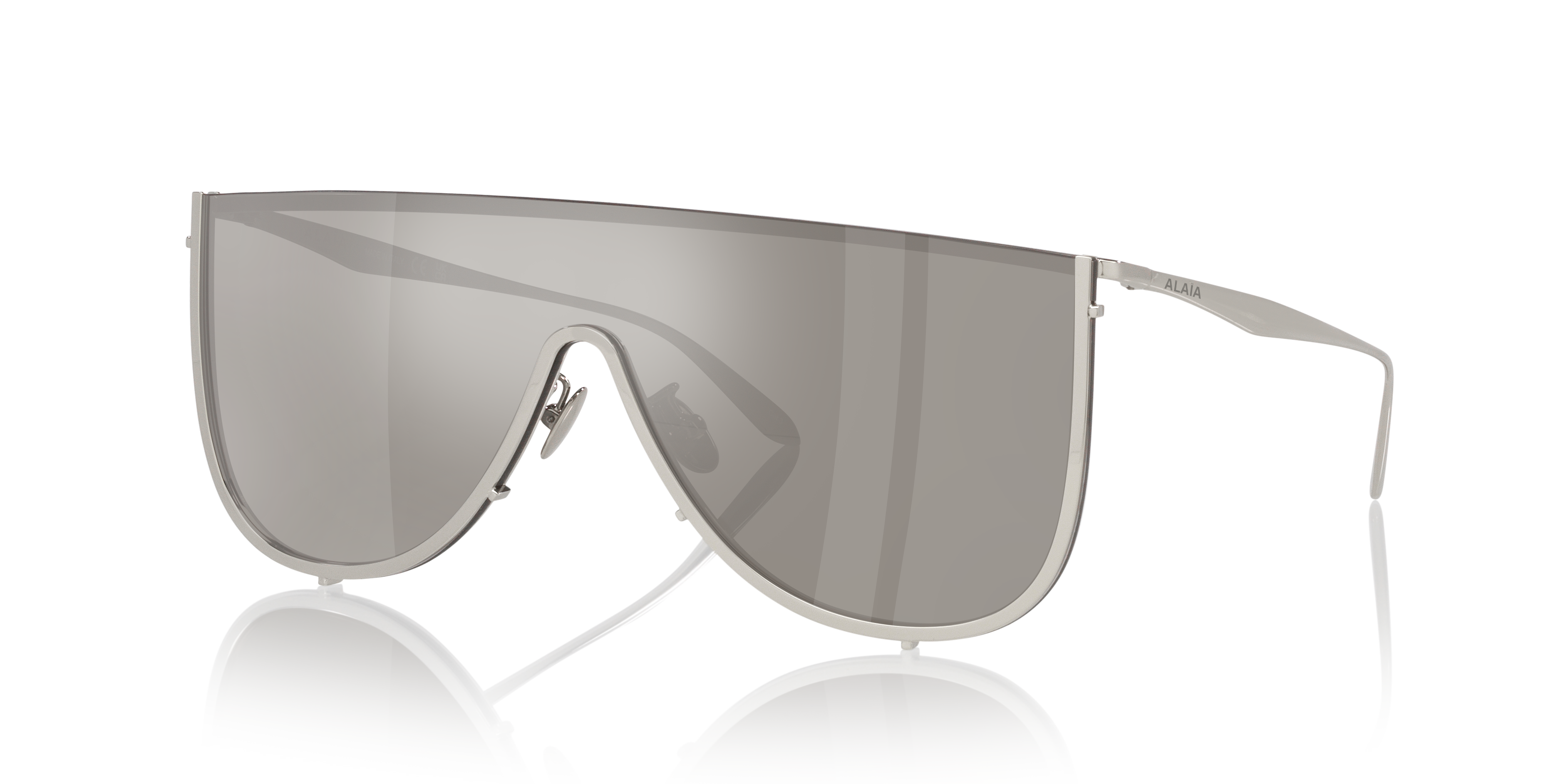 Alaia AA0094S XXL (0 - 144) with Silver lenses and Silver