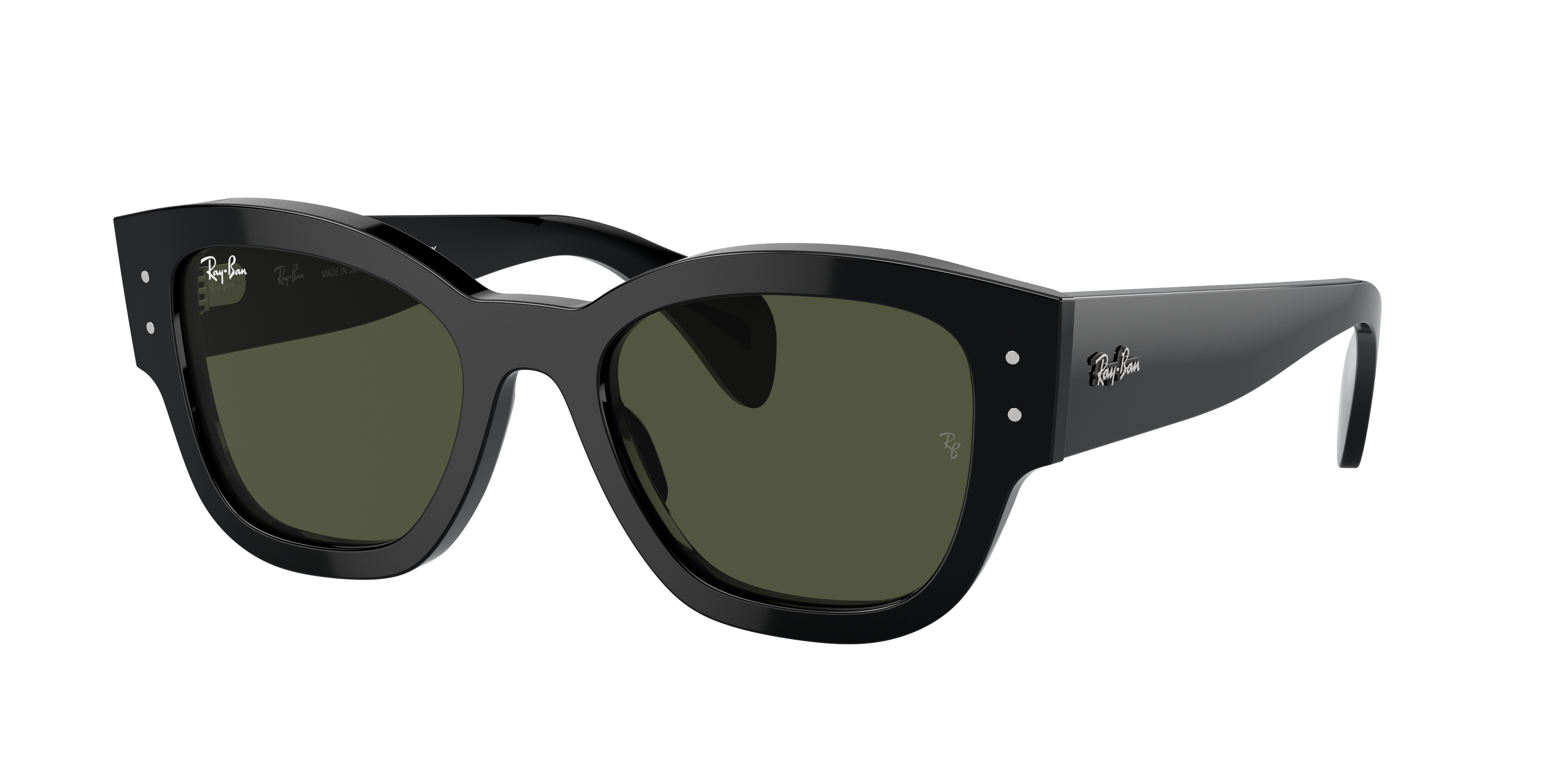 Ray-Ban Unisex Sunglass Jorge -  Frame color: Black, Lens color: Green