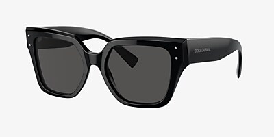 Dolce&Gabbana DG4471 52 Dark Grey & Black Sunglasses | Sunglass 