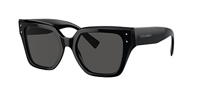 Dolce&Gabbana DG4471 52 Dark Grey & Black Sunglasses | Sunglass 