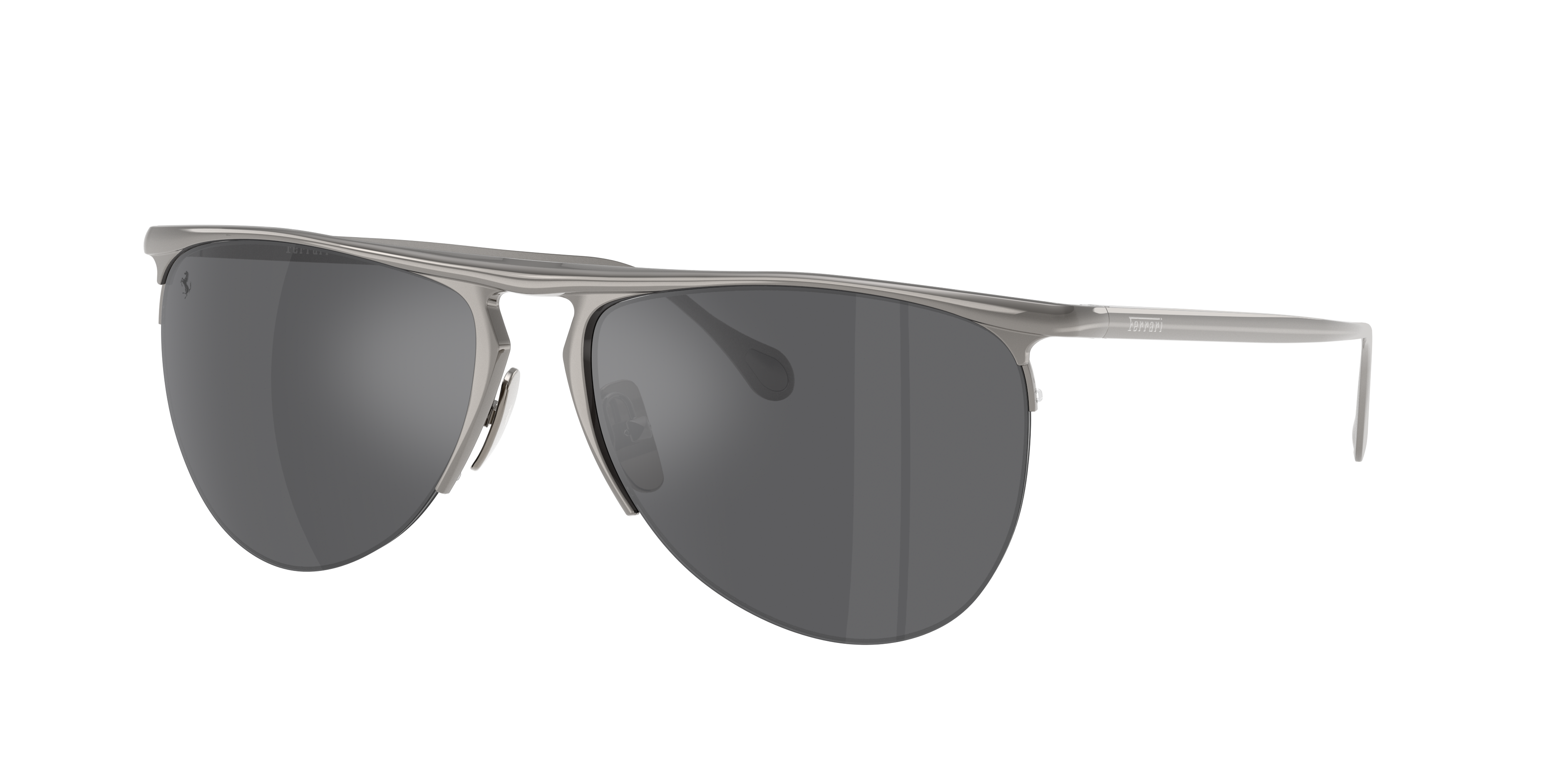 Ferrari Unisex Sunglass FH1016 -  Frame color: Gunmetal, Lens color: Mirror Silver