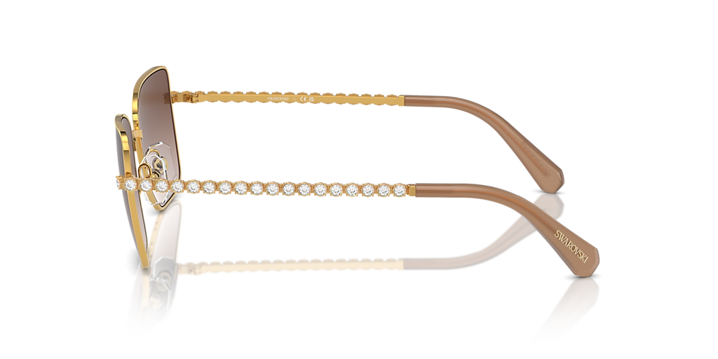 Swarovski SK7015 XL (56 - 18) with Brown lenses and Yellow