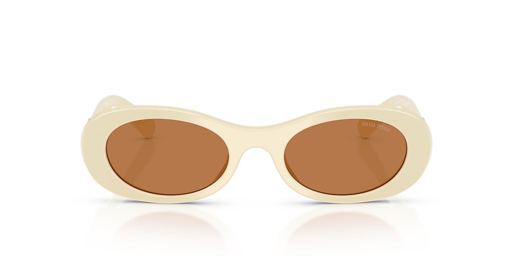 Miu Miu MU 06ZS S (50 - 20) with Brown lenses and White frame