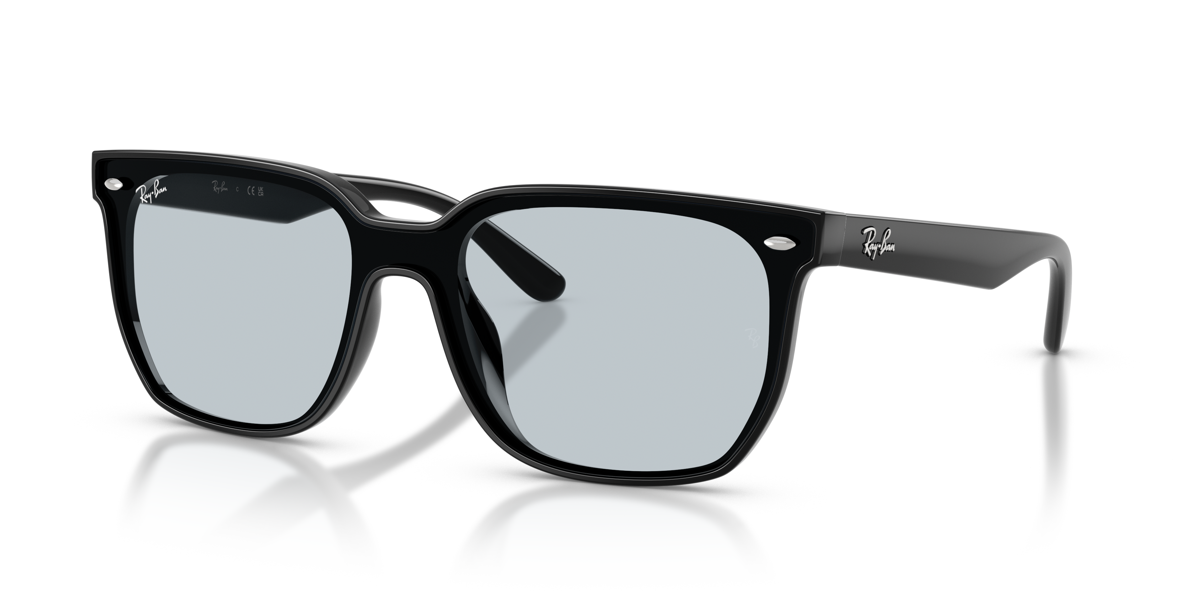 Ray-Ban RB4466D XL (0 - 147) with Blue lenses and Black frame