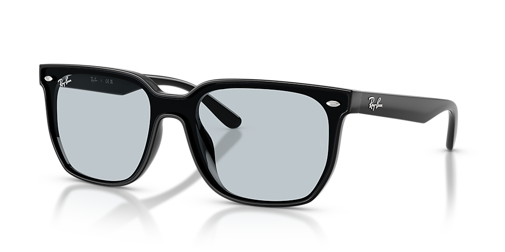 Ray-Ban RB4466D XL (0 - 147) with Blue lenses and Black frame