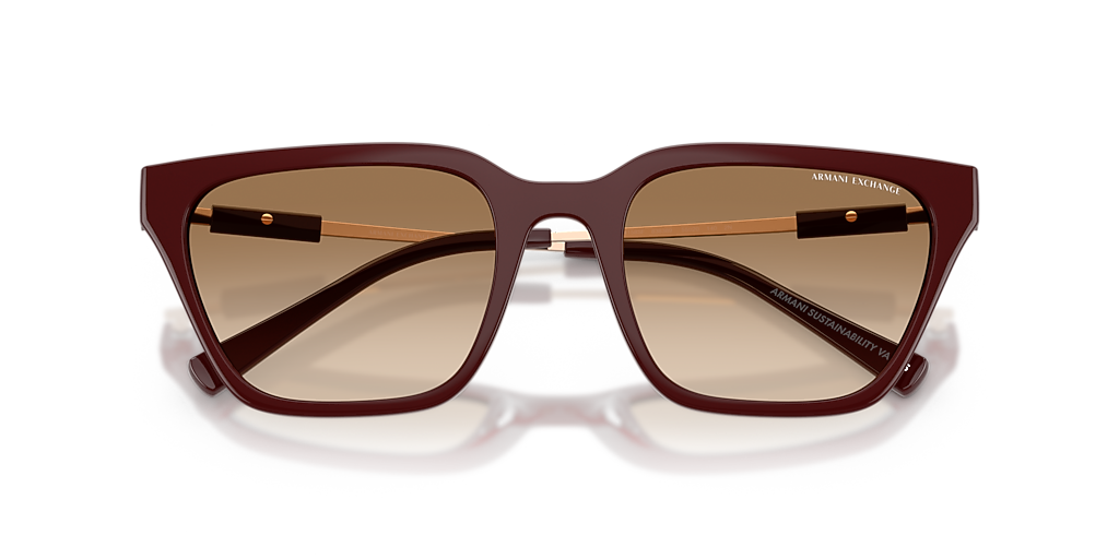 Armani Exchange AX4158SF XL (55 - 20) with Brown lenses and Red