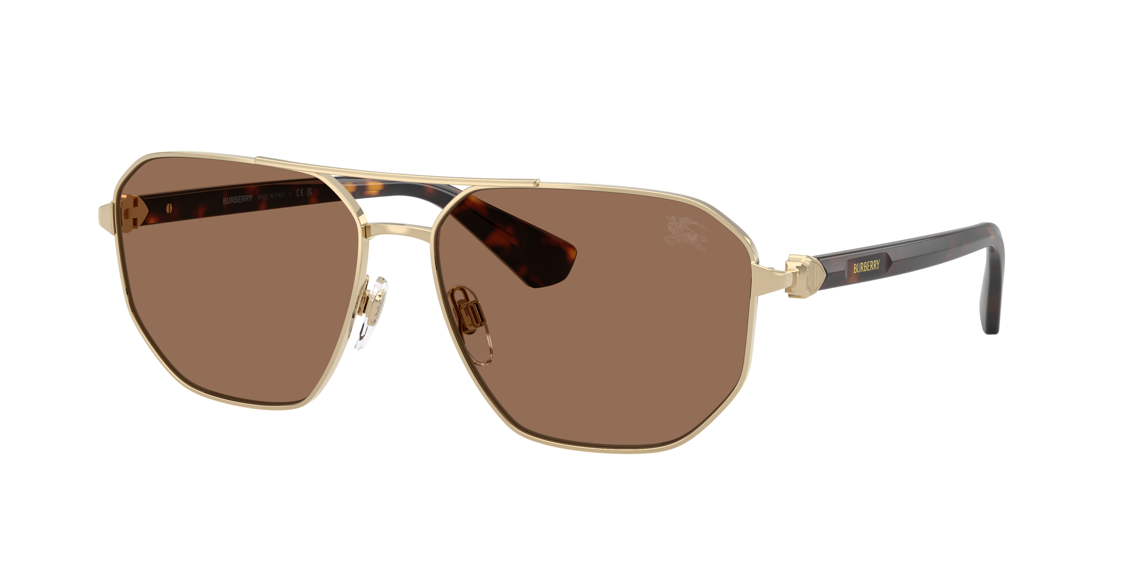 Burberry BE3166 XXL (60 - 15) with Brown lenses and Gold frame