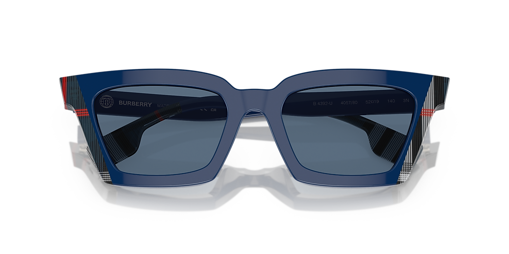 Burberry BE4392U Briar L (52 - 19) with Blue lenses and Blue