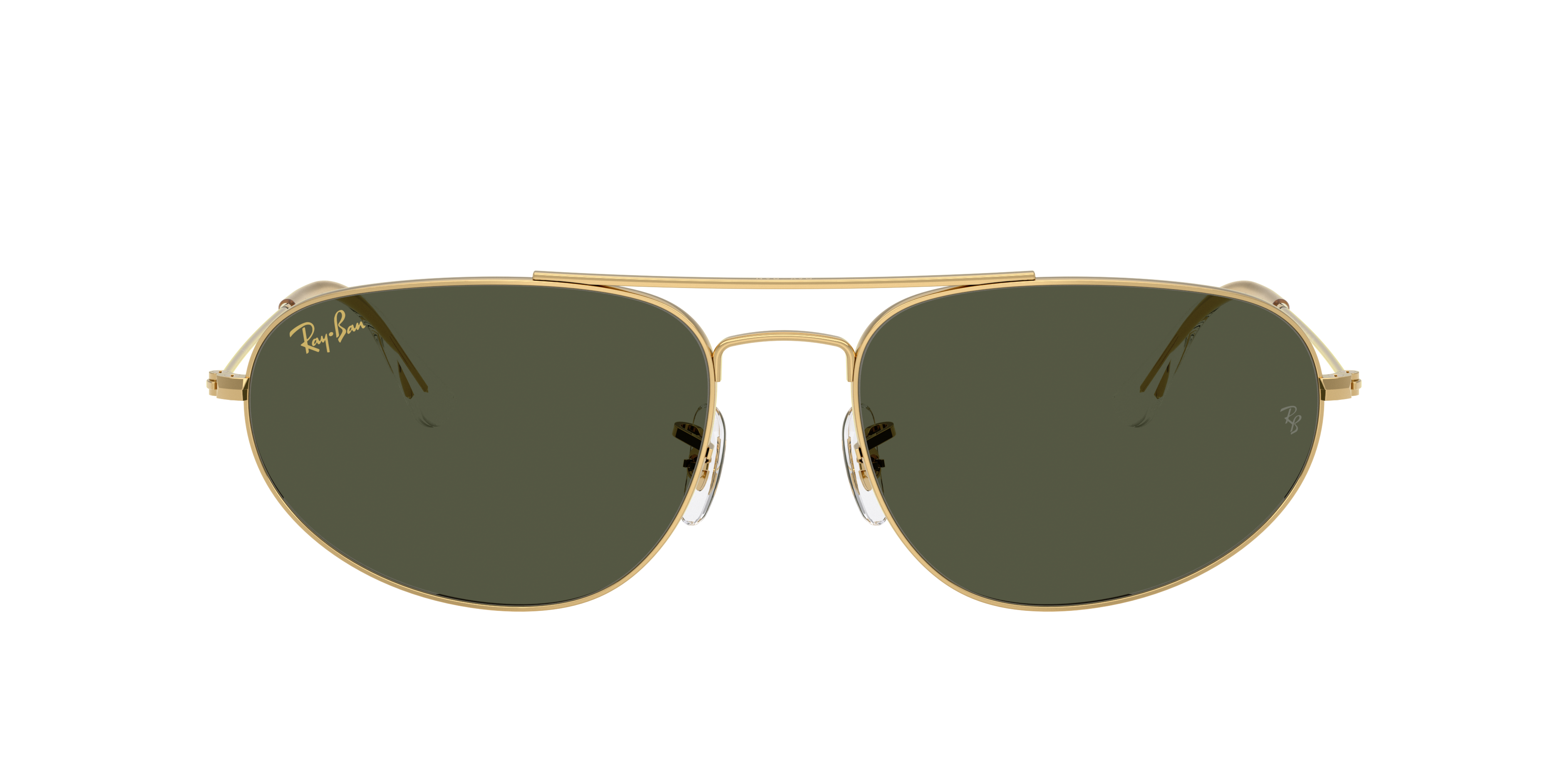 Ray Ban Explorer Iv Oval-frame Sunglasses In Green
