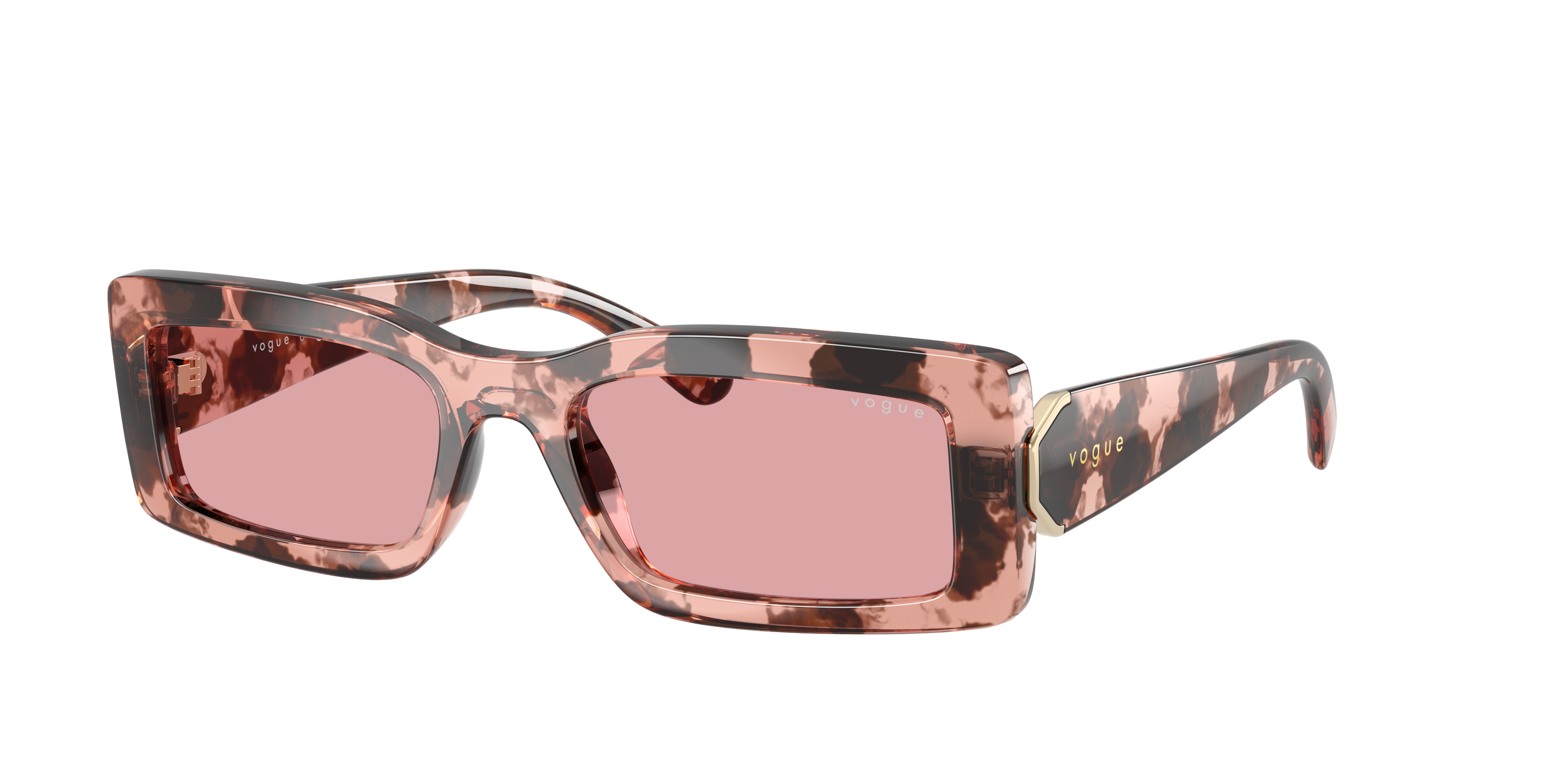 Vogue Eyewear Woman Sunglass VO5674S -  Frame color: Rose Havana, Lens color: Light Violet