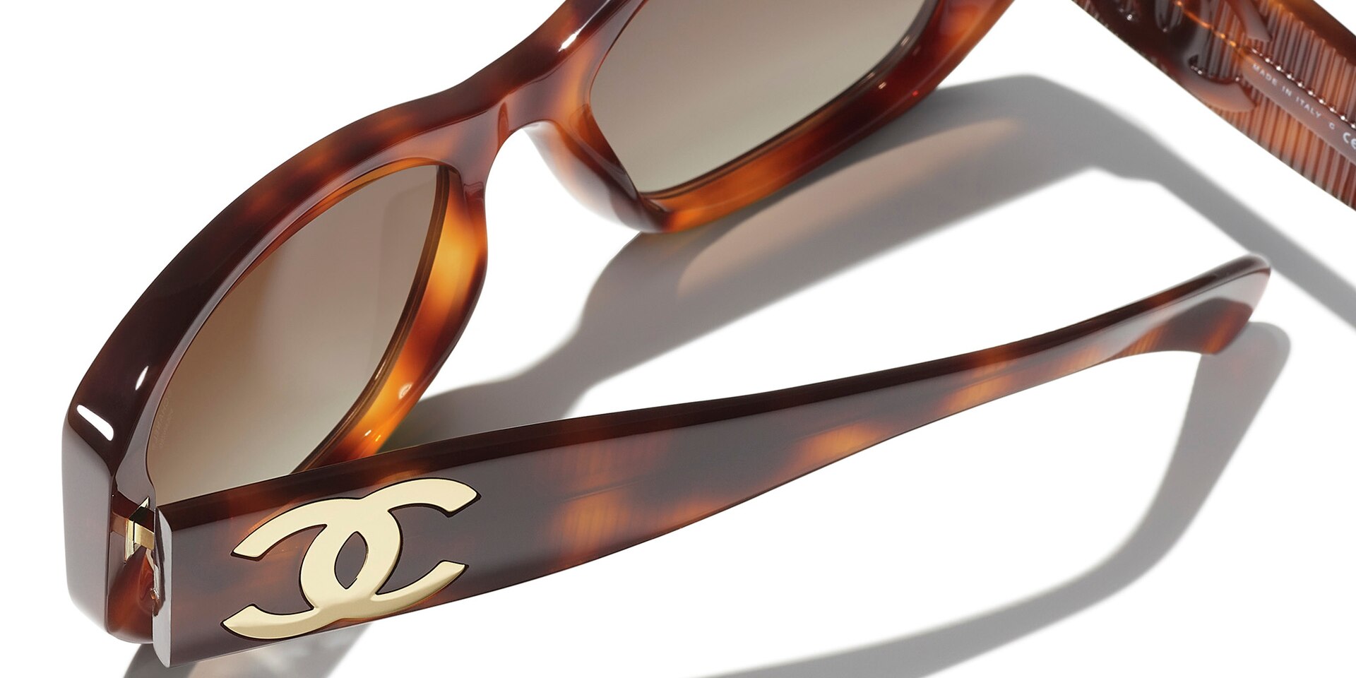 Chanel Rectangle Sunglasses CH5493 M (55 - 18) with Brown 