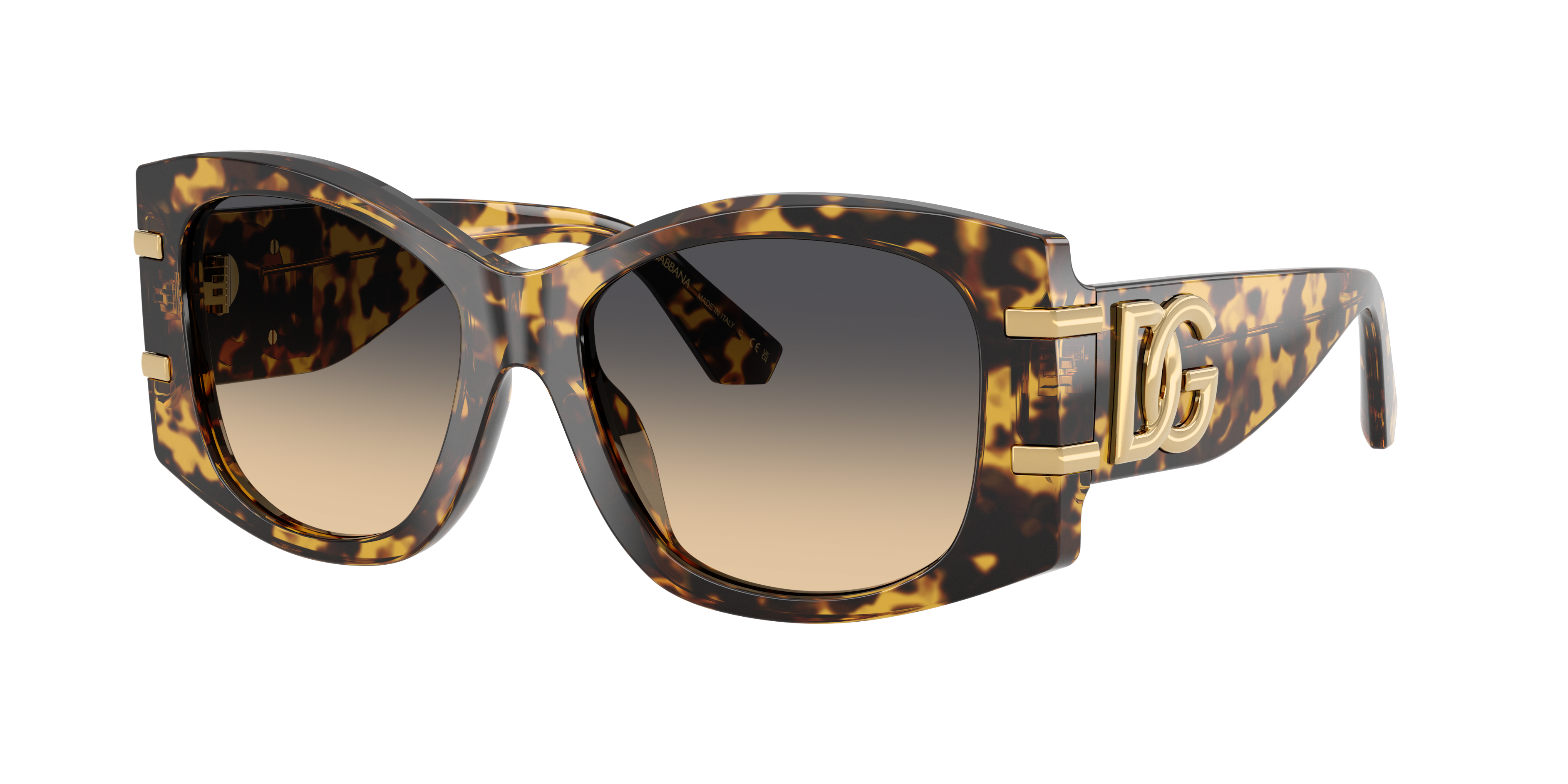 Dolce&Gabbana Woman Sunglass DG4501 -  Frame color: Yellow Havana, Lens color: Light Yellow Gradient Grey