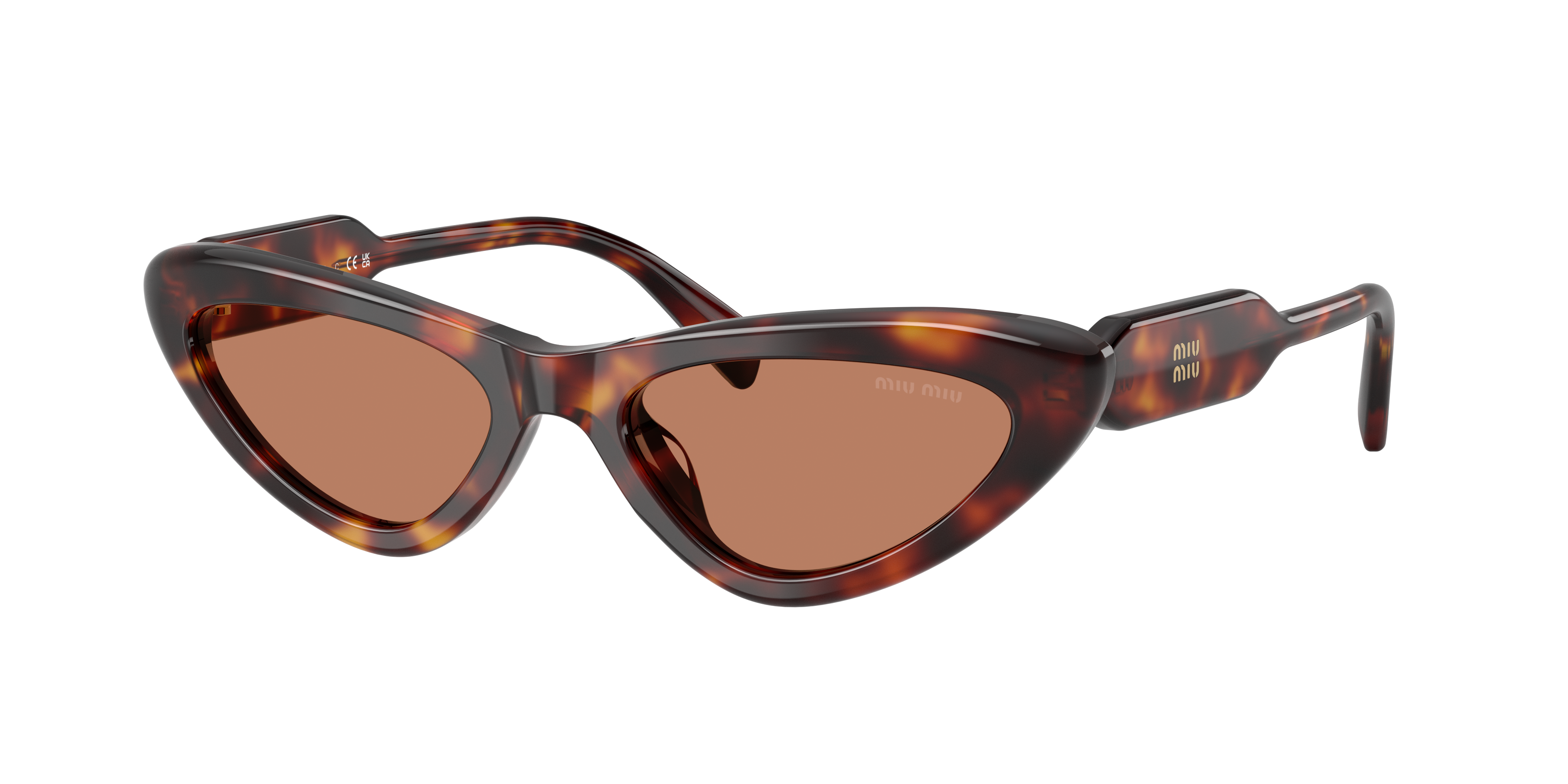 Miu Miu Woman Sunglass MU B11SU -  Frame color: Havana, Lens color: Brown