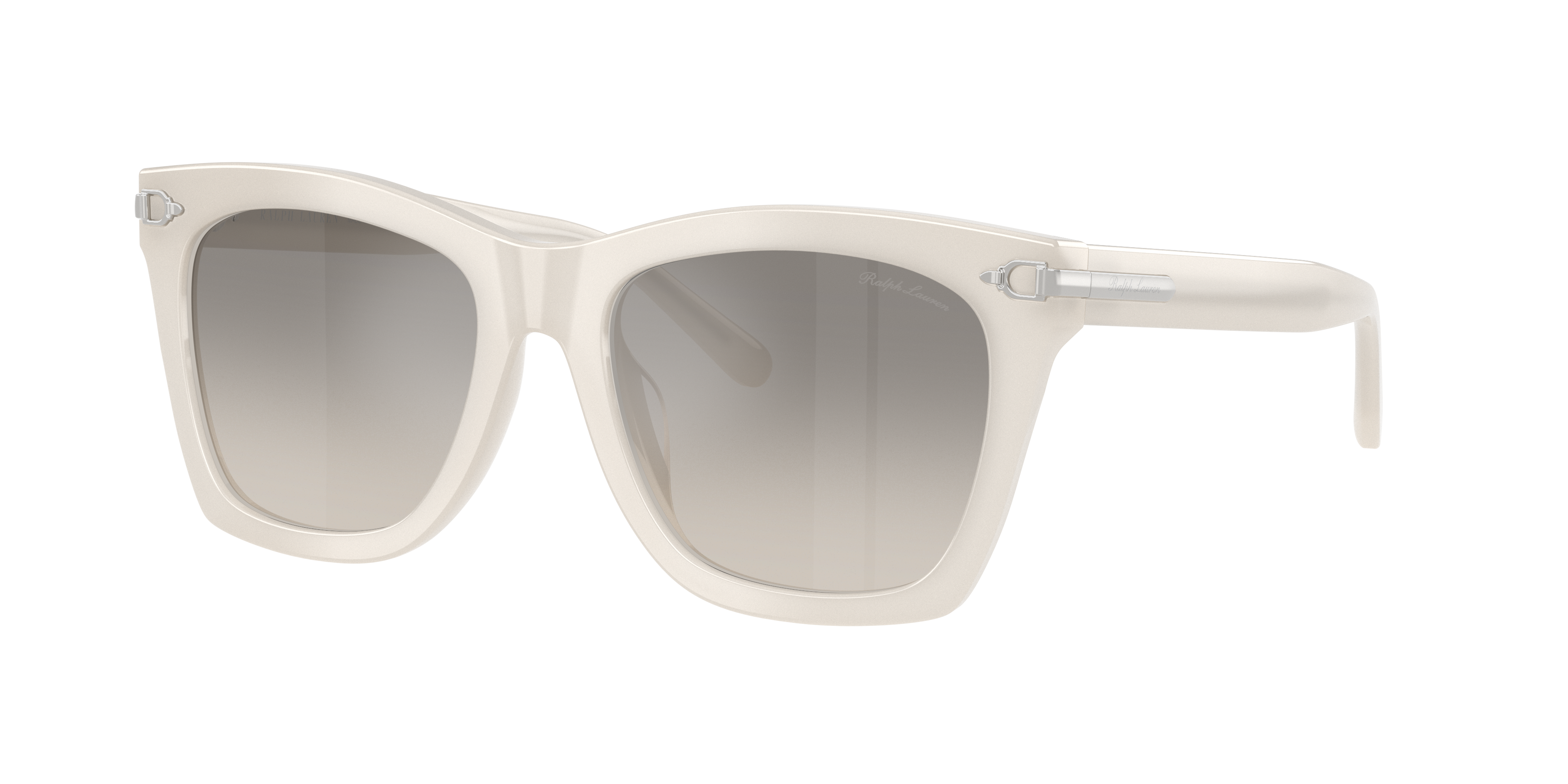 Ralph Lauren Woman Sunglass RL8235U -  Frame color: Opaline Milky, Lens color: Grey Gradient Flash